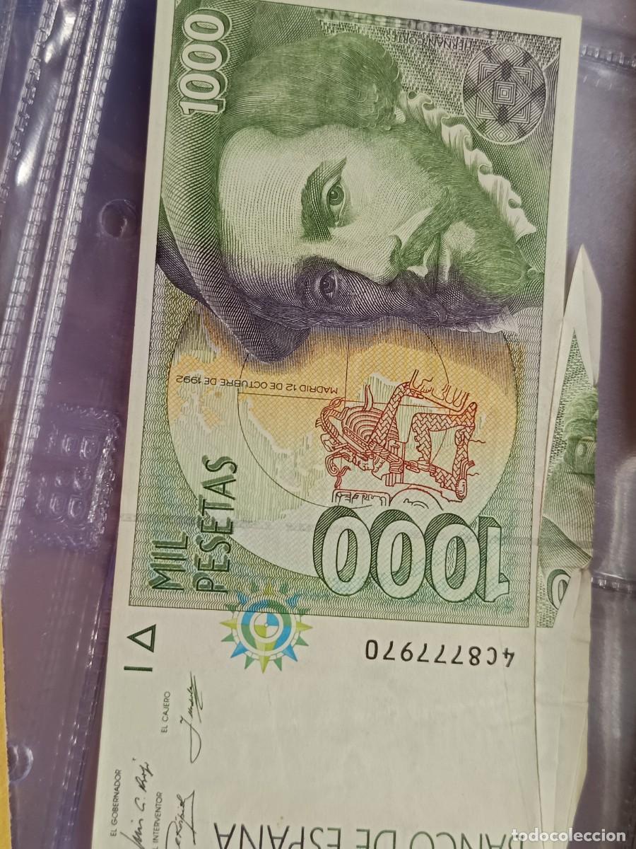 Billetes espa&ntilde;oles: Billete con error 1000 pesetas 1992 est&aacute; en subasta extraordinaria
