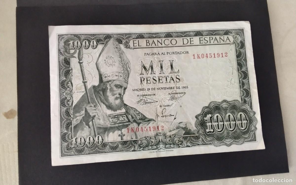 Billetes espa&ntilde;oles: BILLETE DE 1000 PTS A&Ntilde;O 1965 SERIE 1K SAN ISIDORO , CIRCULADO BUENA CONSERVACION