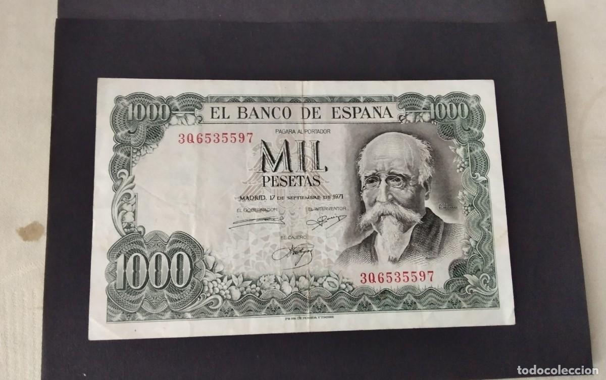 Billetes espa&ntilde;oles: BILLETE DE 1000 PTS A&Ntilde;O 1971 SERIE 3Q ECHEGARAY , CIRCULADO BUENA CONSERVACION