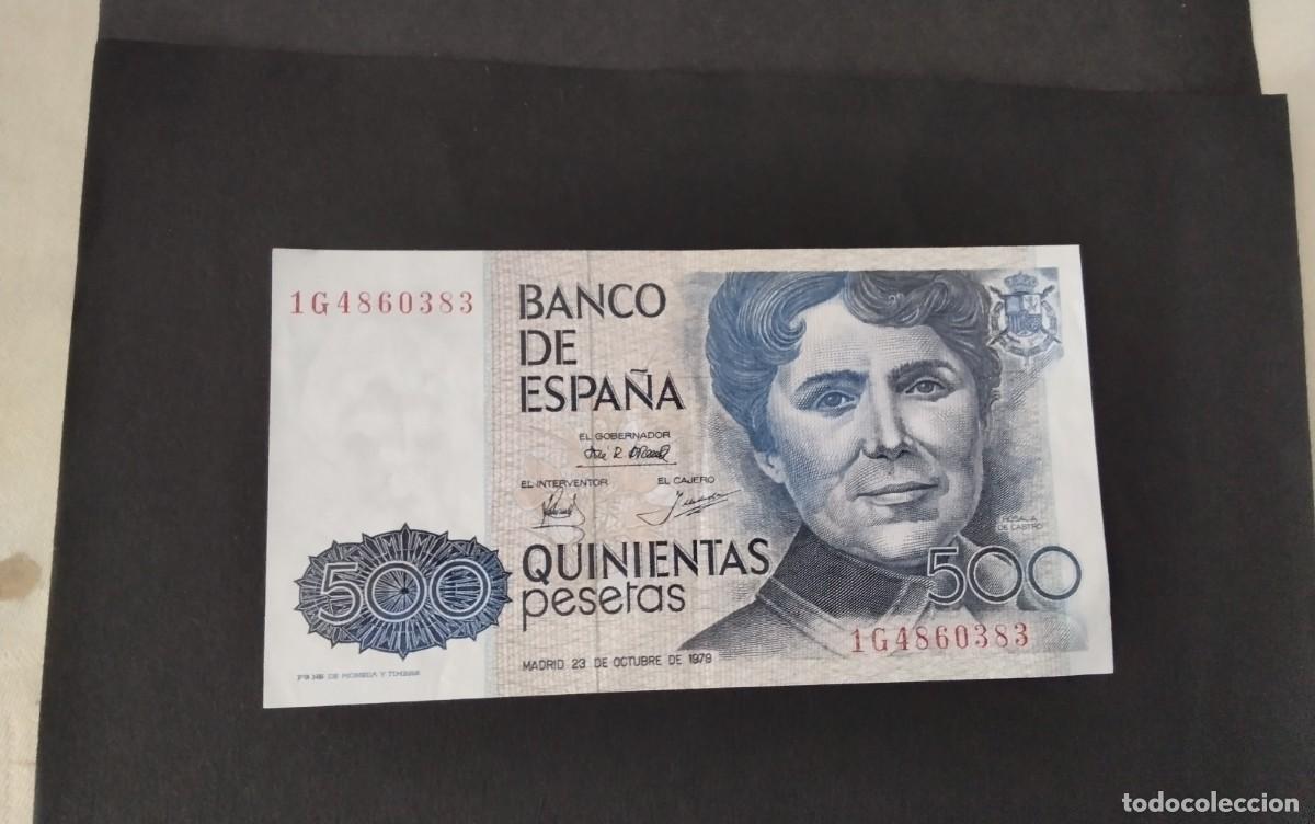 Billetes espa&ntilde;oles: BILLETE DE 500 PTS A&Ntilde;O 1979 ROSALIA DE CASTRO , MUY BUENA CONSERVCION PLANCHA