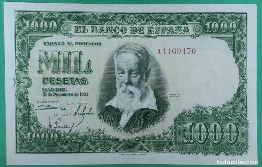 Notas espanholas: Espa&ntilde;a, 1.000 Pesetas 1951 - 143a - (MBC+ / XF) [A1169470]