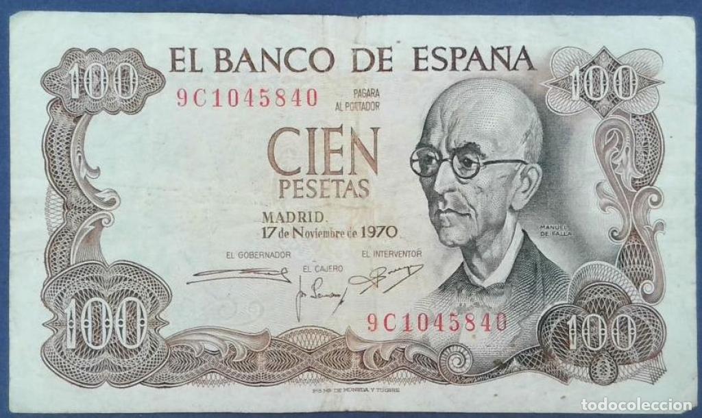Billetes espa&ntilde;oles: Espa&ntilde;a, 100 Pesetas 1970 - 152a - (BC / Fine) [9C1045840]