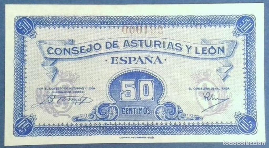 Billetes espa&ntilde;oles: Espa&ntilde;a, 50 C&eacute;ntimos ND (1936) - PS603 - (SC / UNC) [000192]