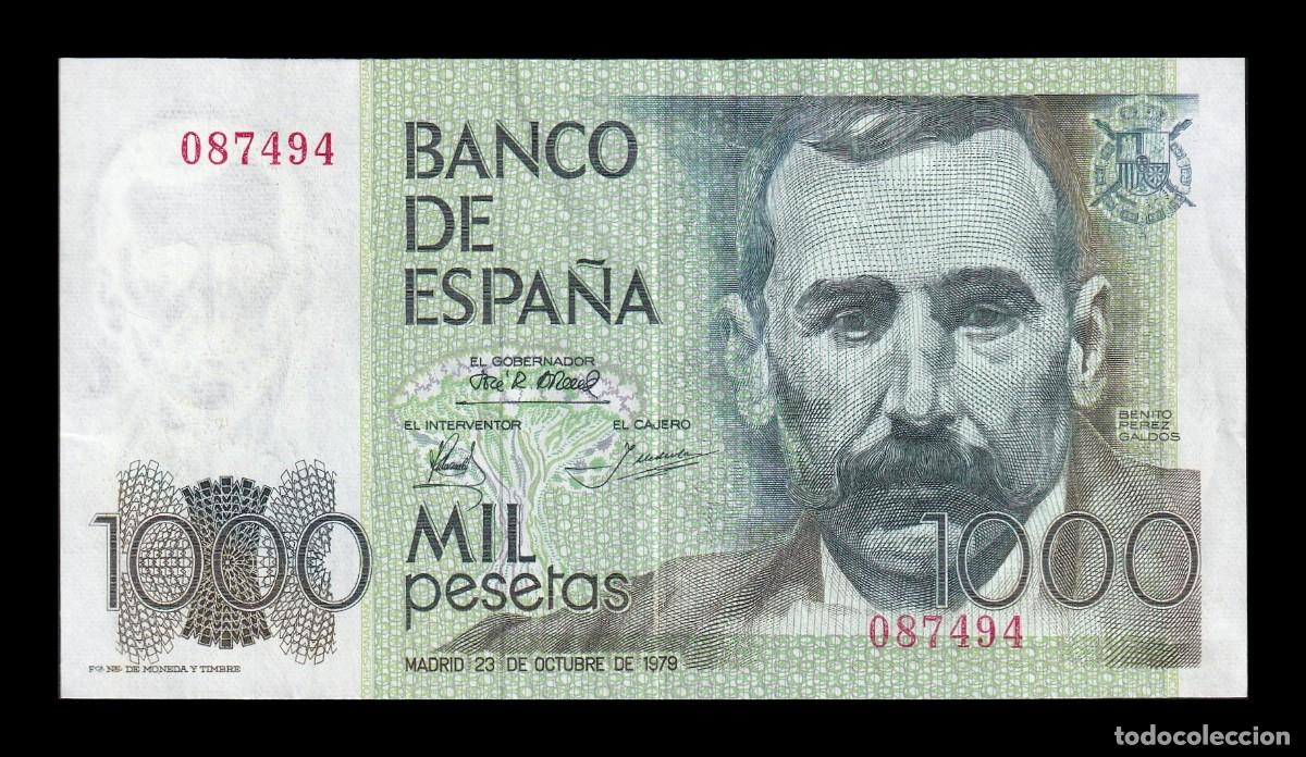 Billetes espa&ntilde;oles: Espa&ntilde;a 1000 Pesetas Benito P&eacute;rez Galdos 1979 Pick 158 Fbc