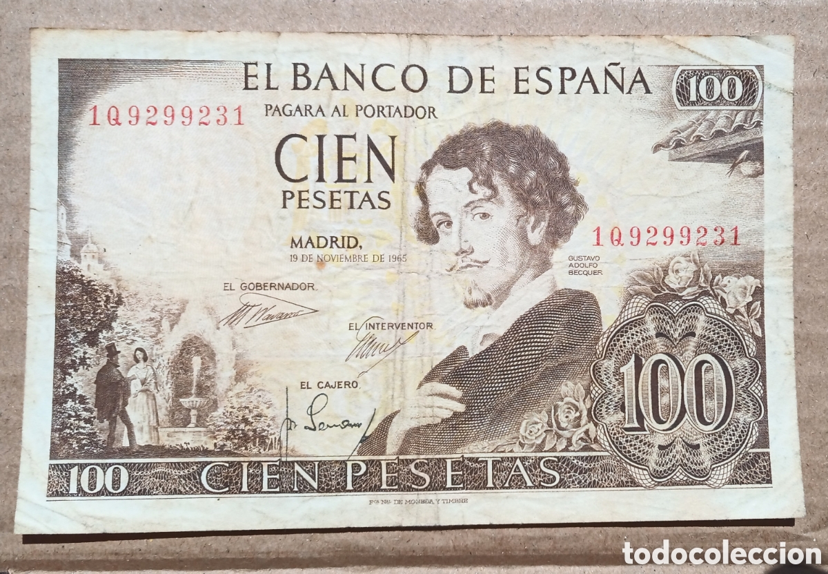 Billetes espa&ntilde;oles: 100 Pesetas 1965 - 1Q9299231