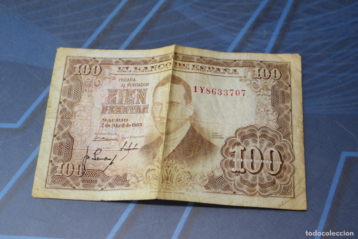 Billetes espa&ntilde;oles: Billete de 100 pesetas 1953. Julio Romero de Torres.