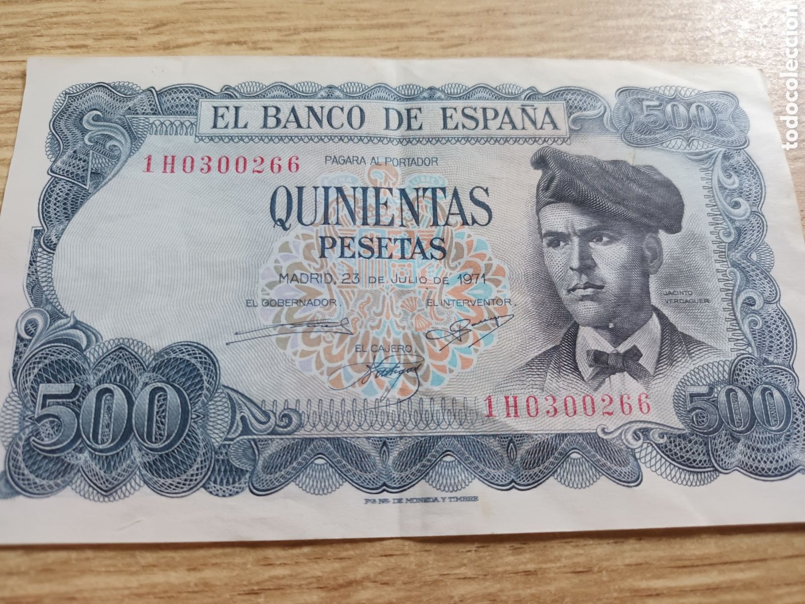 Billetes espa&ntilde;oles: BILLETE DE 500 PESETAS DEL 23 DE JULIO DE 1971