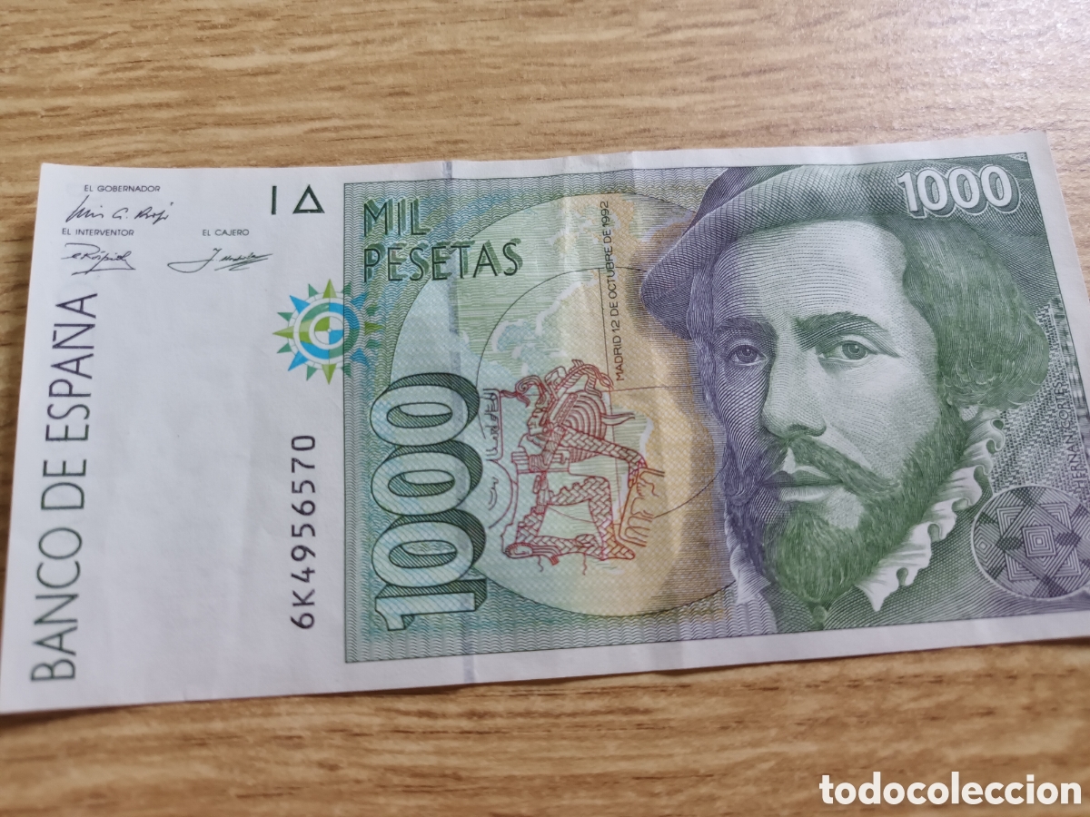 Billetes espa&ntilde;oles: BILLETE DE 1000 PESETAS DEL 12 DE OCTUBRE DE 1992
