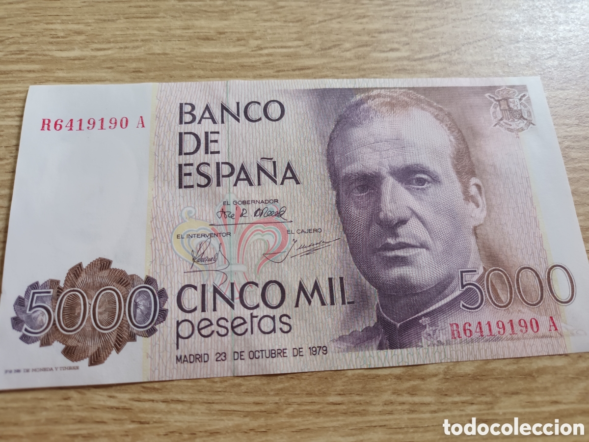 Billetes espa&ntilde;oles: BILLETE DE 5000 PESETAS DEL 23 DE OCTUBRE DE 1979