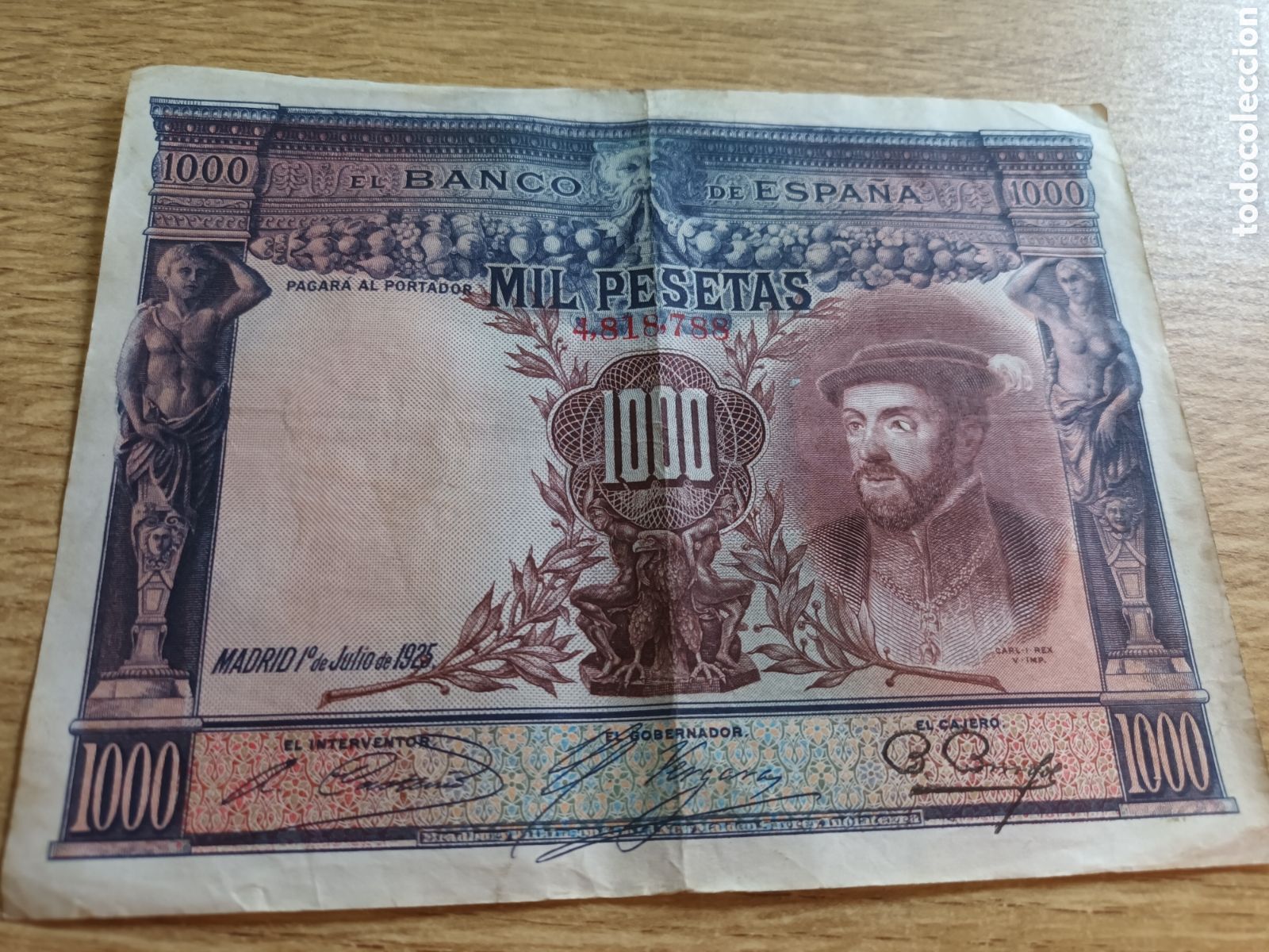 Billetes espa&ntilde;oles: BILLETE DE 1000 PESETAS DEL 10 DE JULIO DE 1925