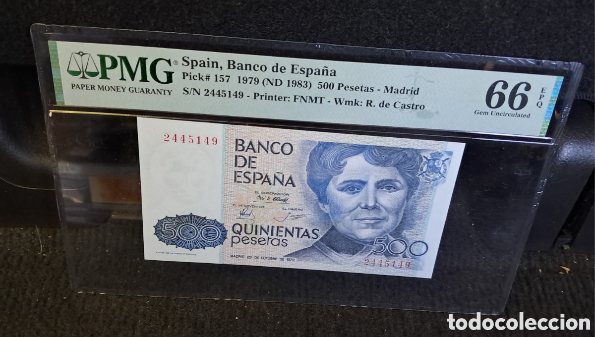 Billetes espa&ntilde;oles: Billete 500 pesetas 1979 PMG 66 EPQ