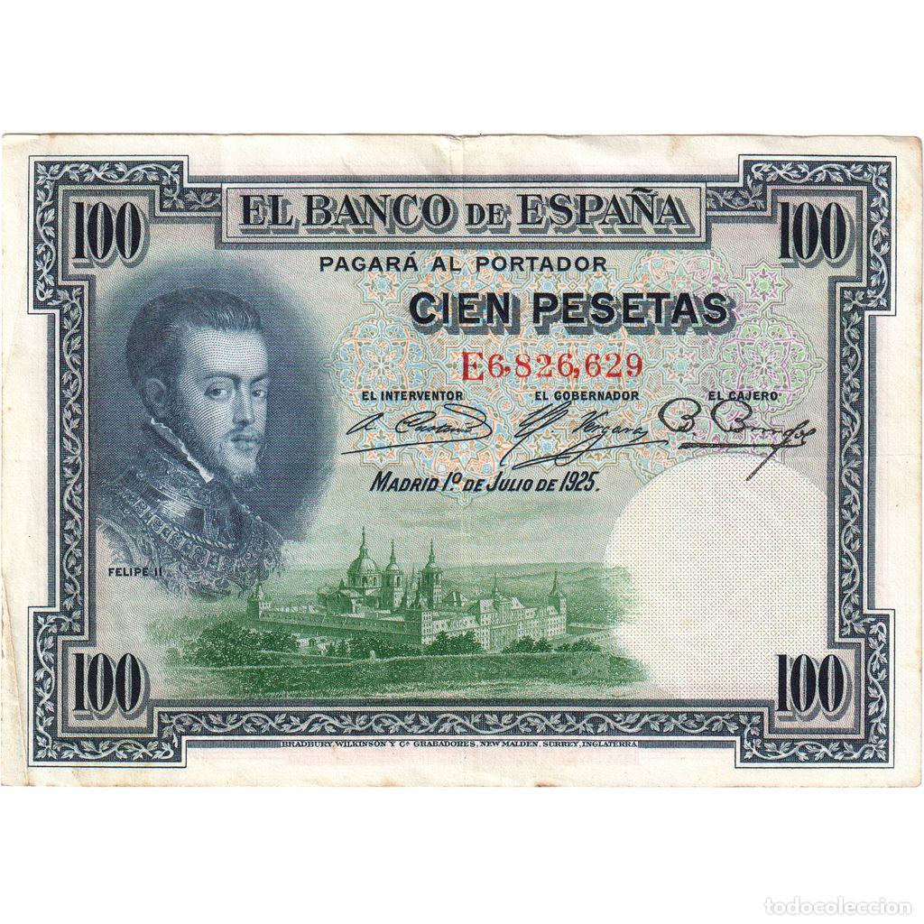 Billetes espa&ntilde;oles: [#1233957] Billete, 100 Pesetas, Espa&ntilde;a, 1925-07-01, KM:69c, MBC