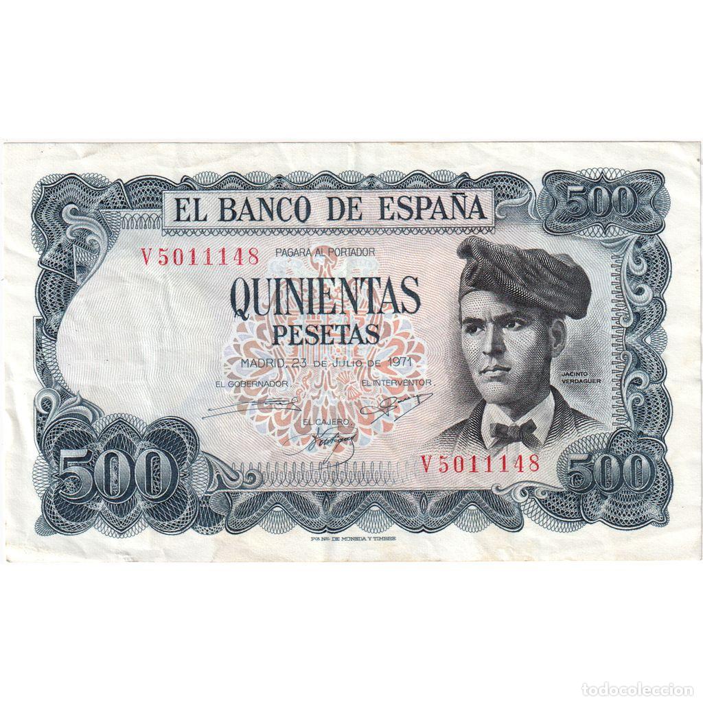 Billetes espa&ntilde;oles: [#1234019] Billete, 500 Pesetas, 1971, Espa&ntilde;a, KM:153a, 1971-07-23, MBC