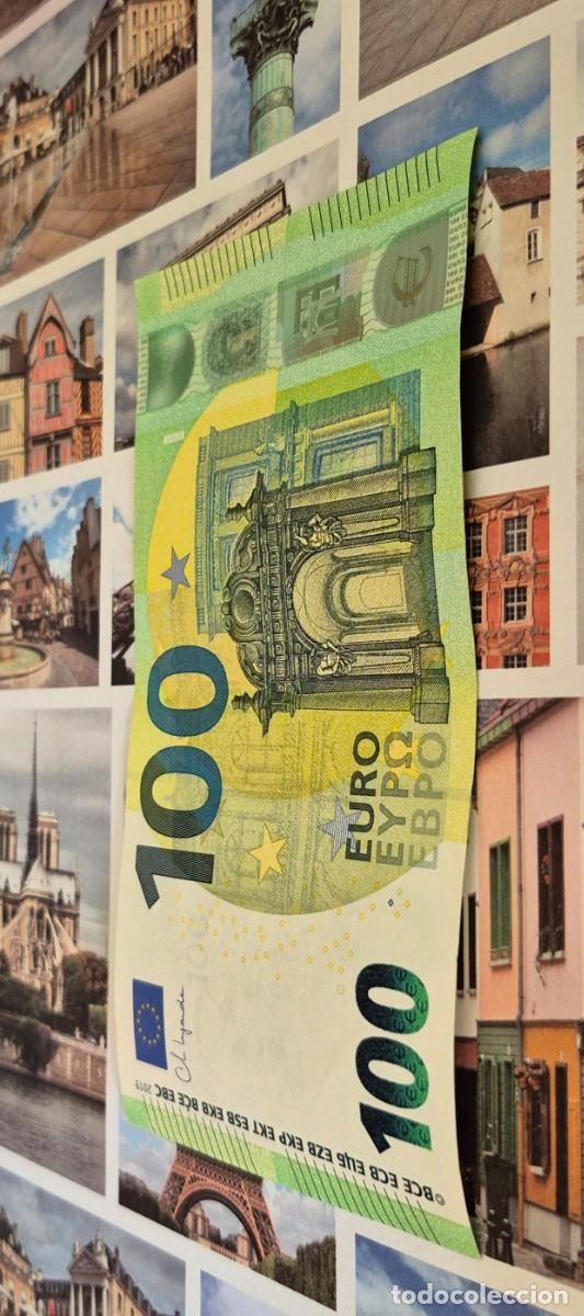 Billetes espa&ntilde;oles: BILLETE DE 100 EUROS DE 2019 LAGARDE, E016 - Foto 2