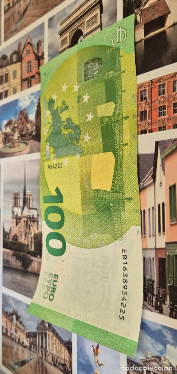 Billetes espa&ntilde;oles: BILLETE DE 100 EUROS DE 2019 LAGARDE, E016 - Foto 3