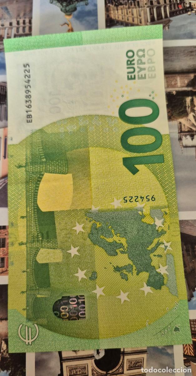 Billetes espa&ntilde;oles: BILLETE DE 100 EUROS DE 2019 LAGARDE, E016 - Foto 4
