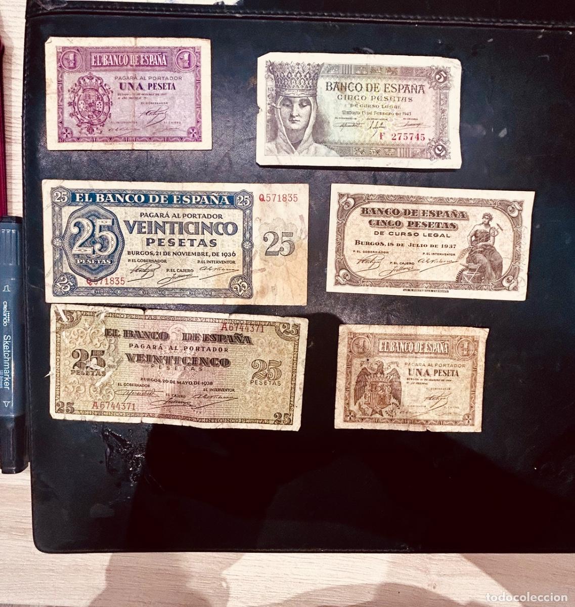 Billetes espa&ntilde;oles: 6 IMPRESIONANTES BILLETES