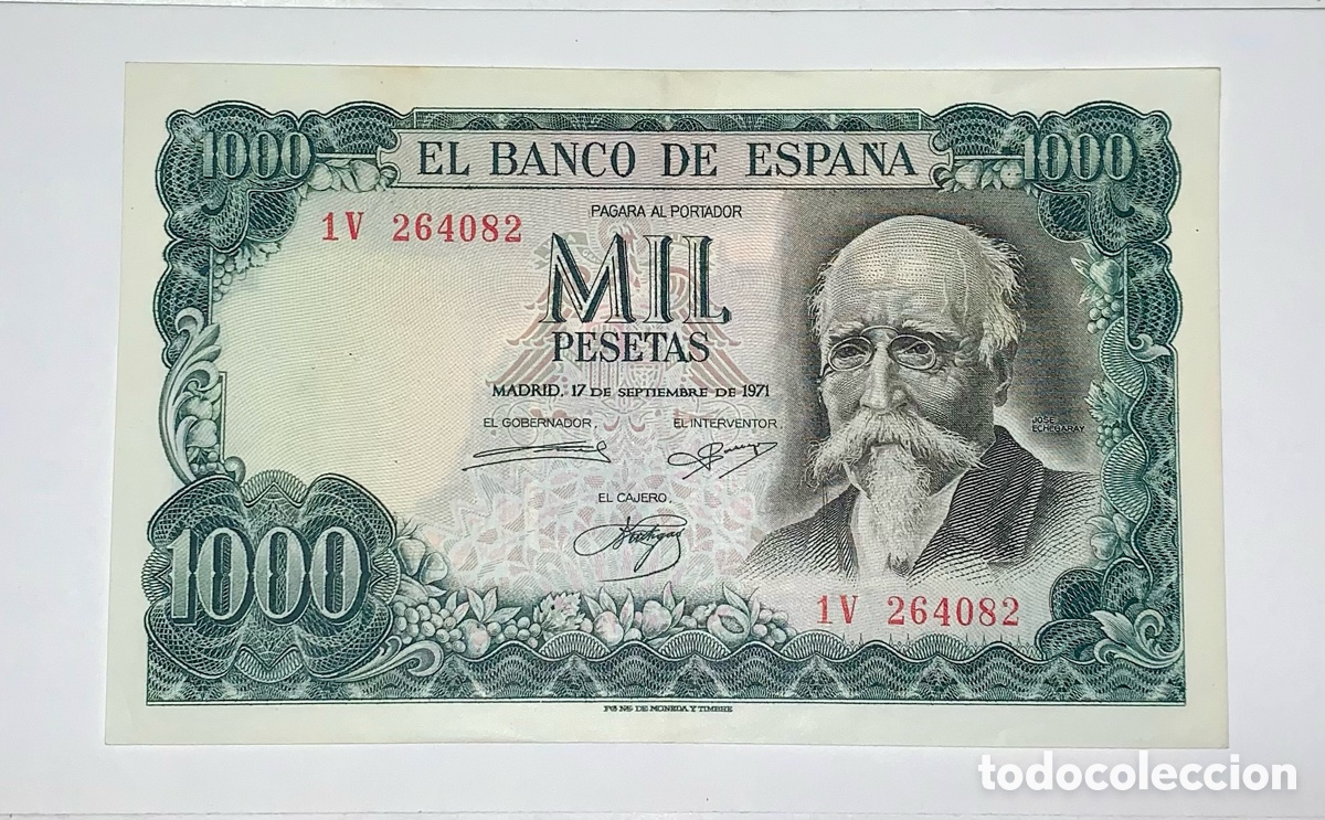 Billetes espa&ntilde;oles: Billete de 1000 pesetas de 1971. Serie 1V. S/C. Hago precio por lote. Agrupo lotes en un env&iacute;o.