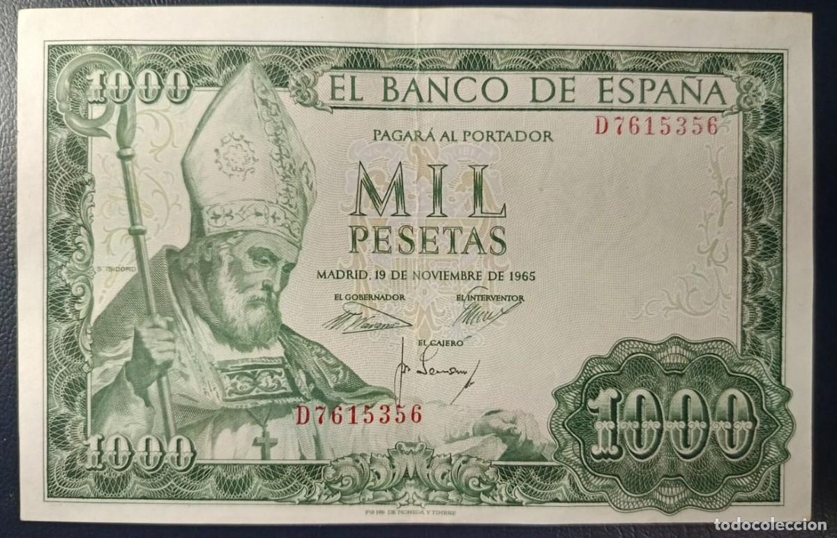 Billetes espa&ntilde;oles: 1000 PESETAS MADRID 19 DE NOVIEMBRE DE 1965 ( BSP328 )