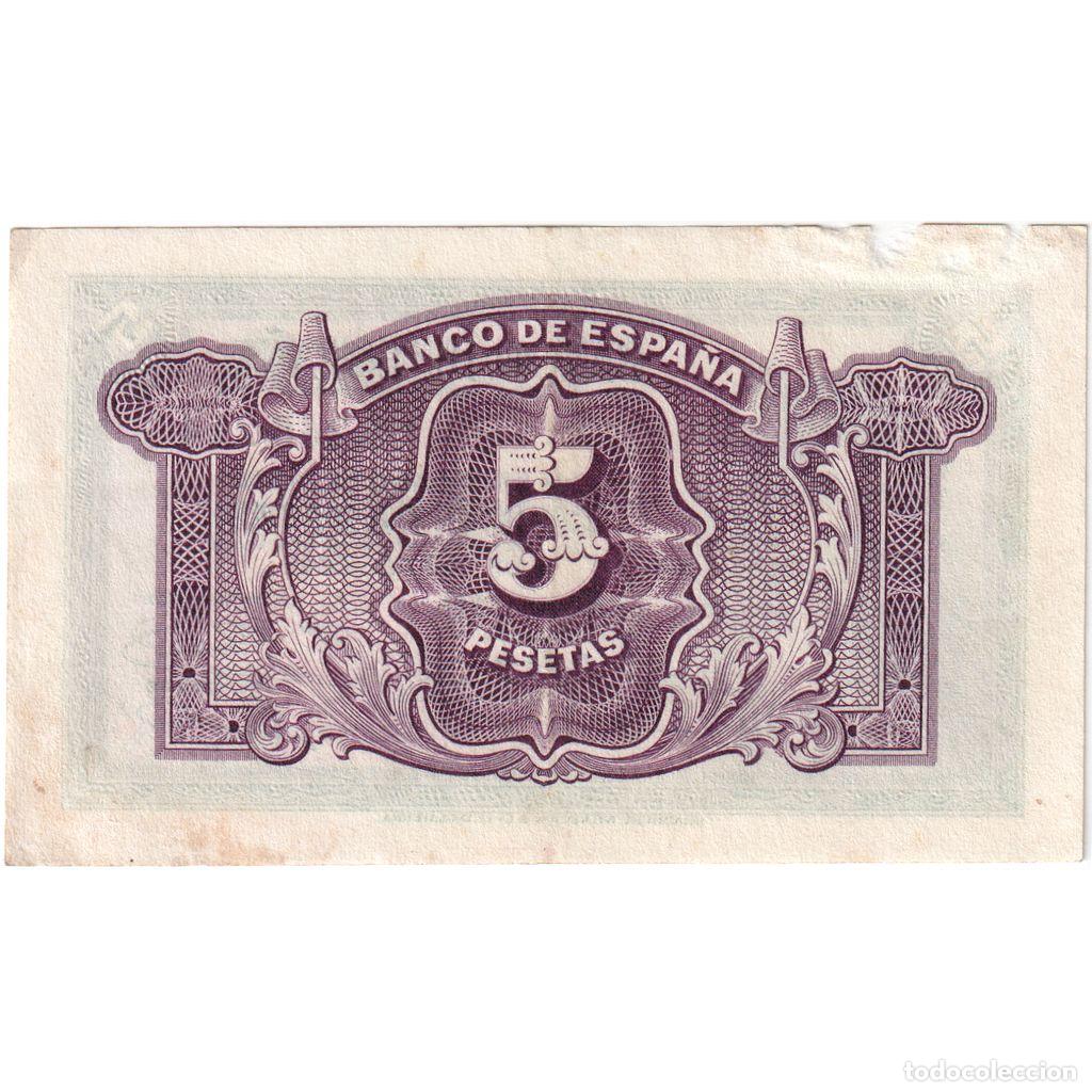 Billetes espa&ntilde;oles: [#1234164] Espa&ntilde;a, 5 Pesetas, BC - Foto 2