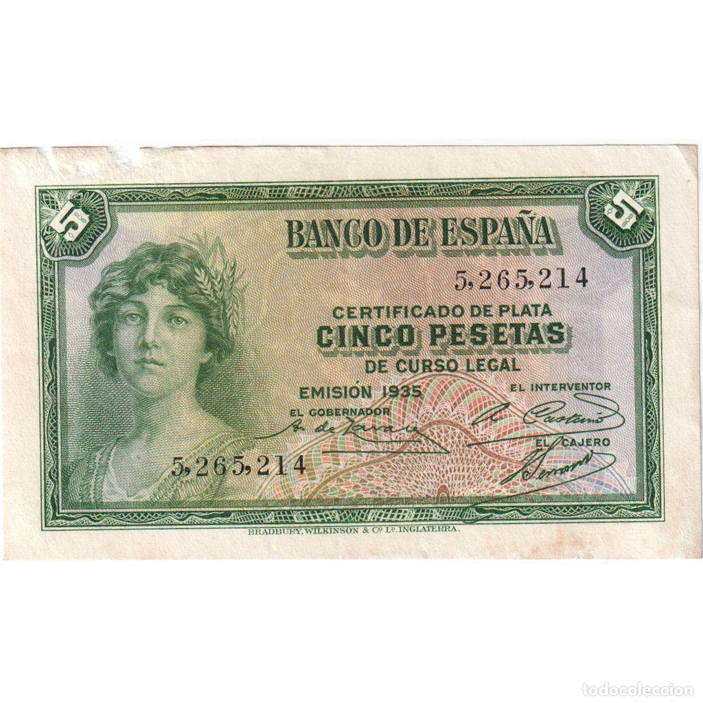 Billetes espa&ntilde;oles: [#1234164] Espa&ntilde;a, 5 Pesetas, BC