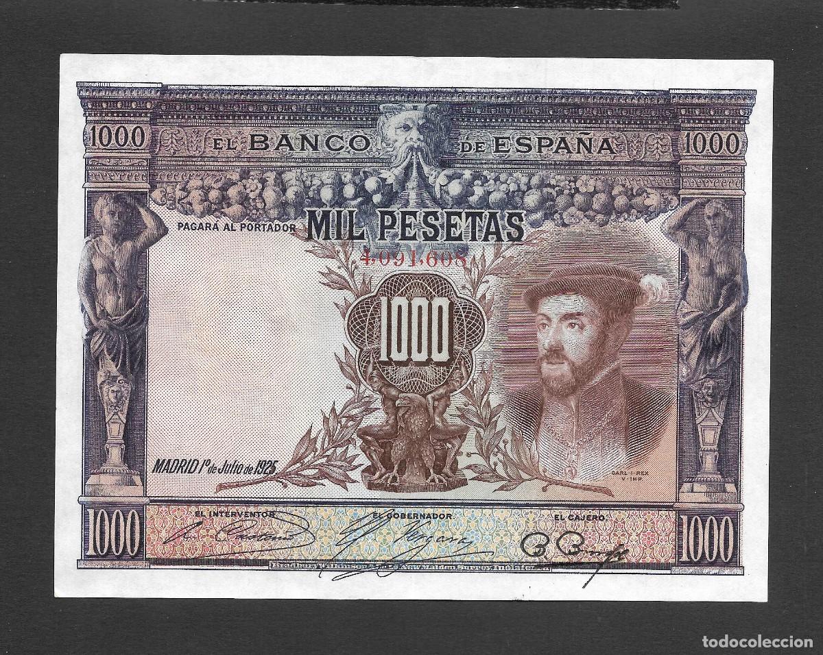 Billetes espa&ntilde;oles: 1000 PESETAS 1925 SIN SERIE EBC/EBC+