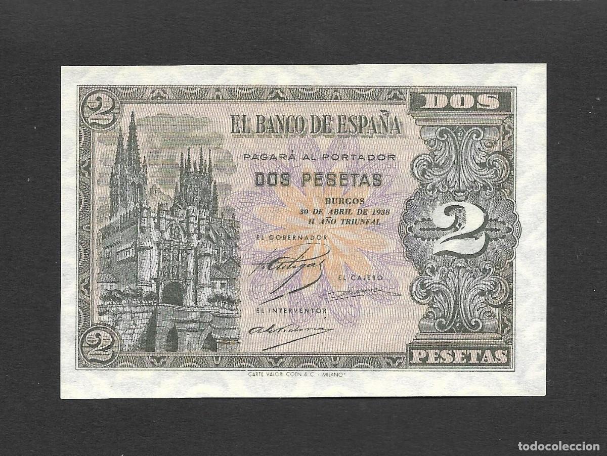 Billetes espa&ntilde;oles: 2 PESETAS ABRIL 1938 SERIE C S/C