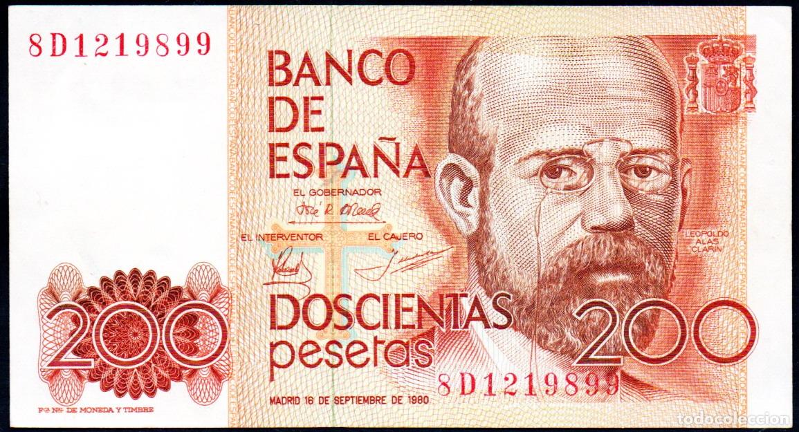 Billetes espa&ntilde;oles: 200 PESETAS 1980 - SERIE DE REPOSICION - CONTROL DE CIRCULACION - APROX. S/C