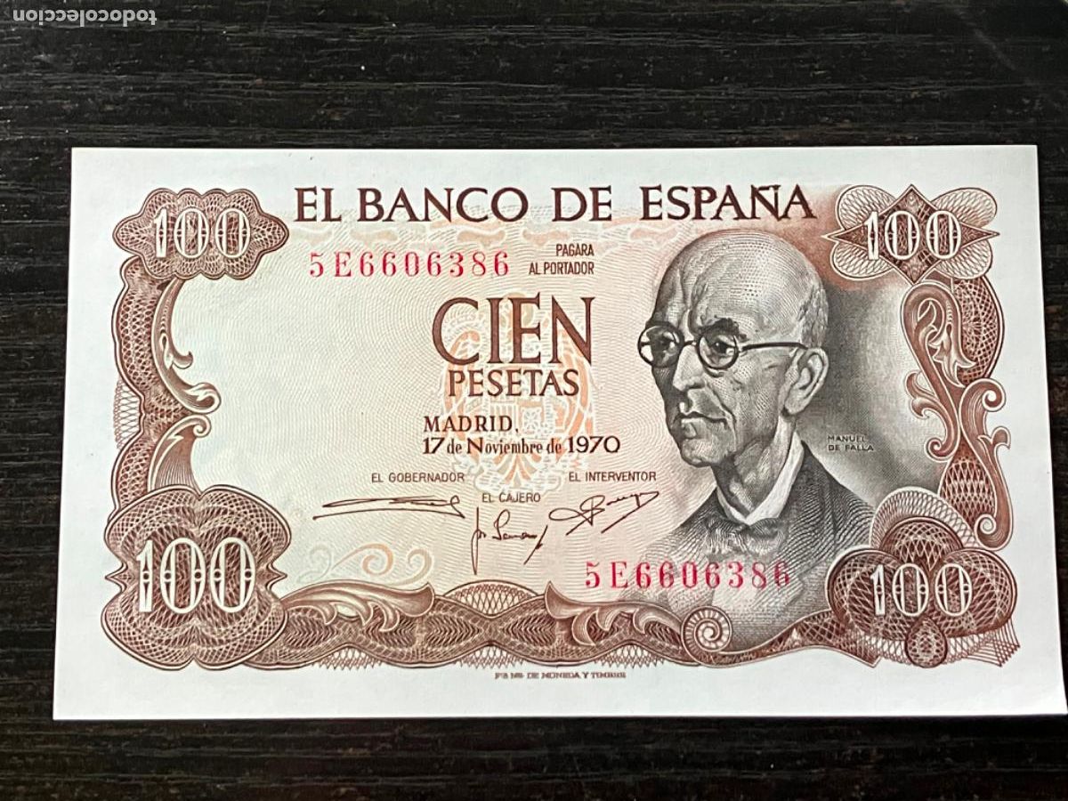 Spanische Banknoten: Billete Espa&ntilde;a 100 pesetas 1970 muy buena conservaci&oacute;n