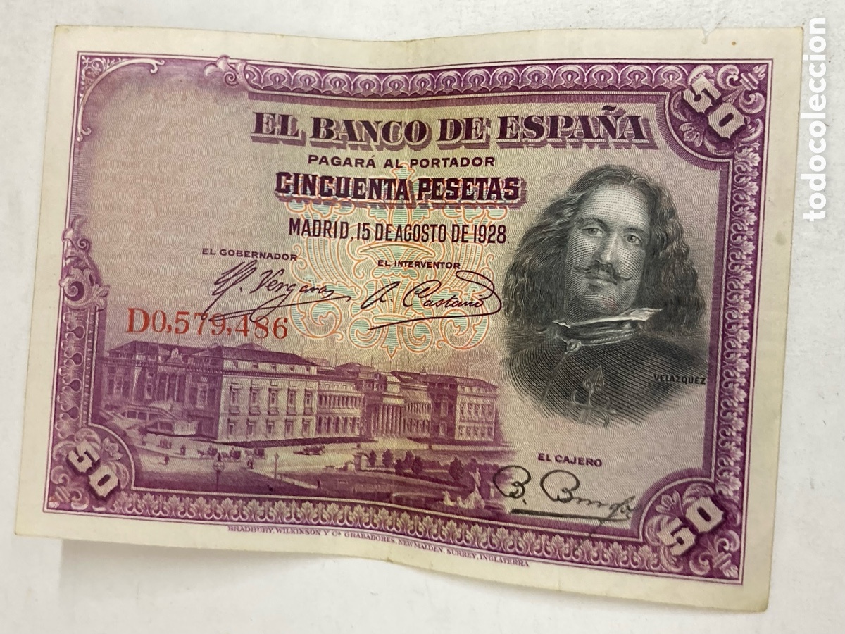 Billetes espa&ntilde;oles: Billete de 100 pesetas 1928
