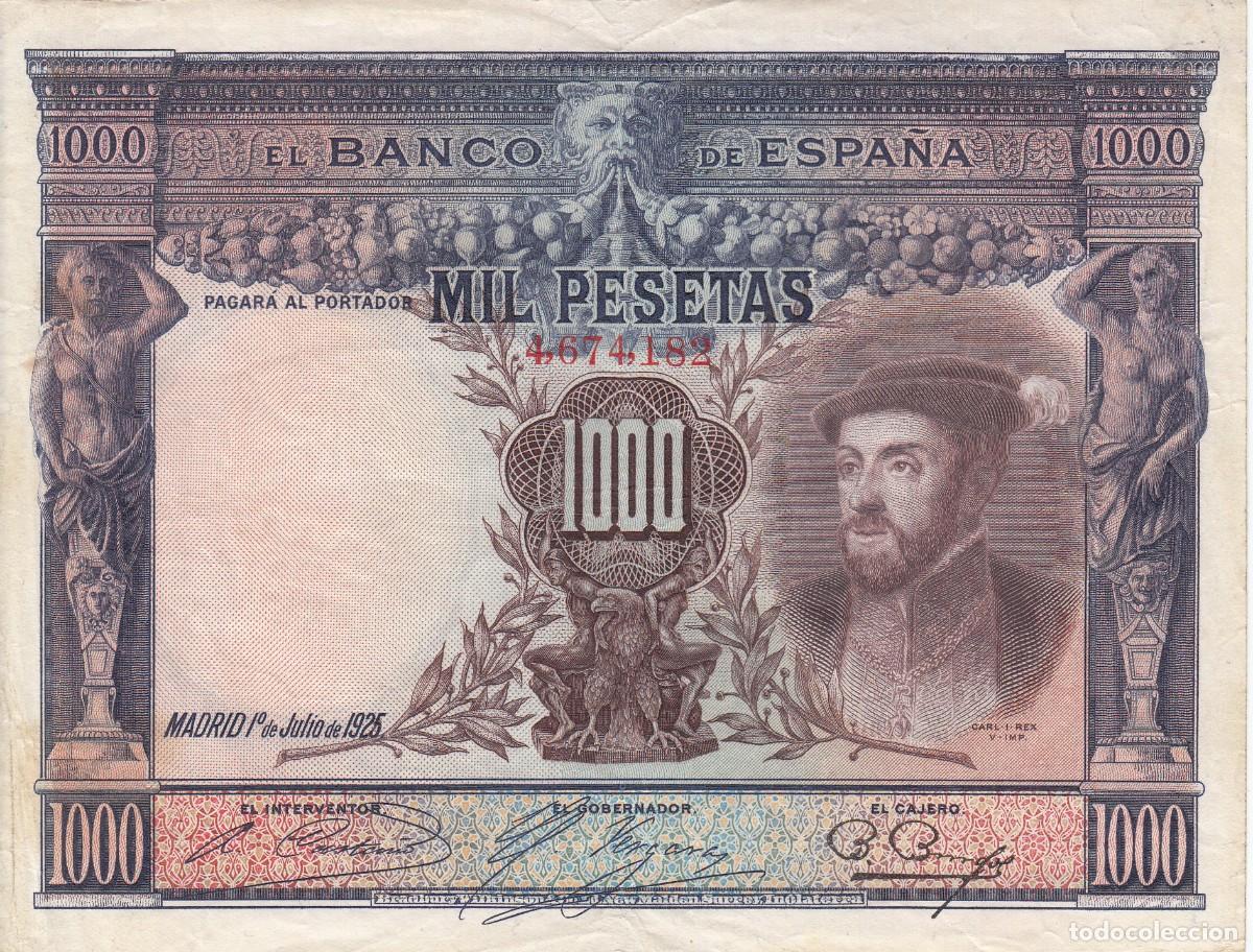 Billetes espa&ntilde;oles: BILLETE BANCO DE ESPA&Ntilde;A -1000 PESETAS - 1925