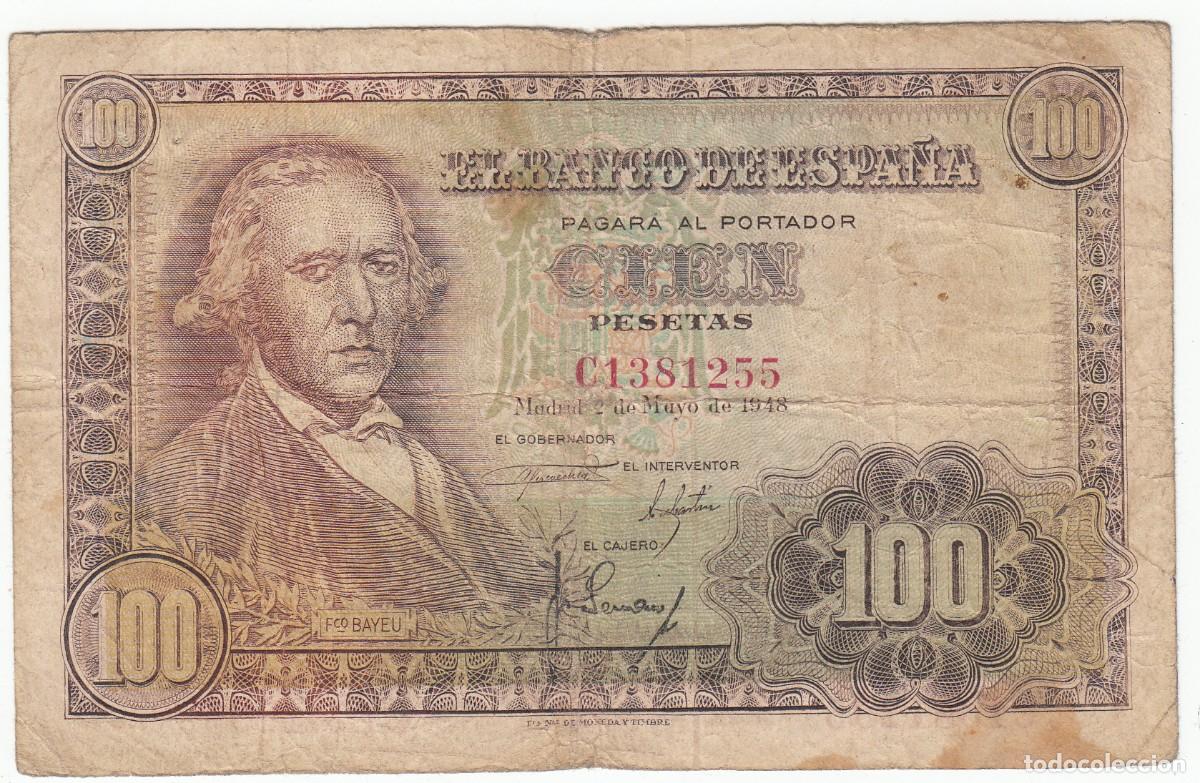 Billetes espa&ntilde;oles: BILLETE BANCO DE ESPA&Ntilde;A - 100 PESETAS- 1948