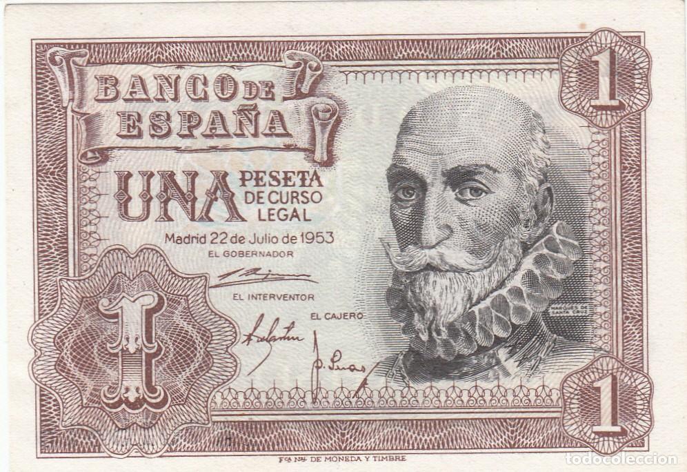 Billetes espa&ntilde;oles: BILLETE BANCO DE ESPA&Ntilde;A - 1 PESETA 1953 -- SIN CIRCULAR--