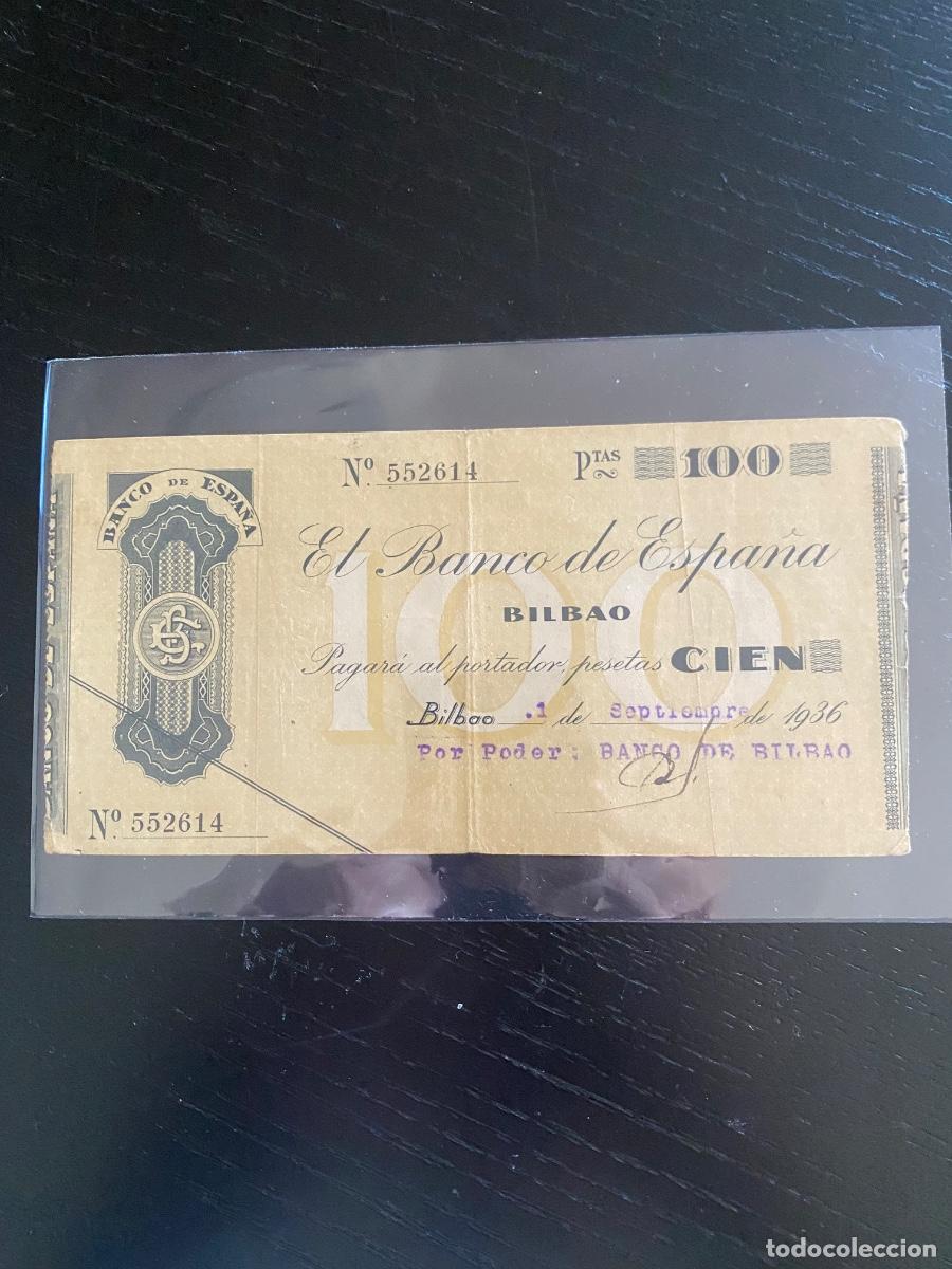 Billetes espa&ntilde;oles: Billete 100 pesetas Bilbao