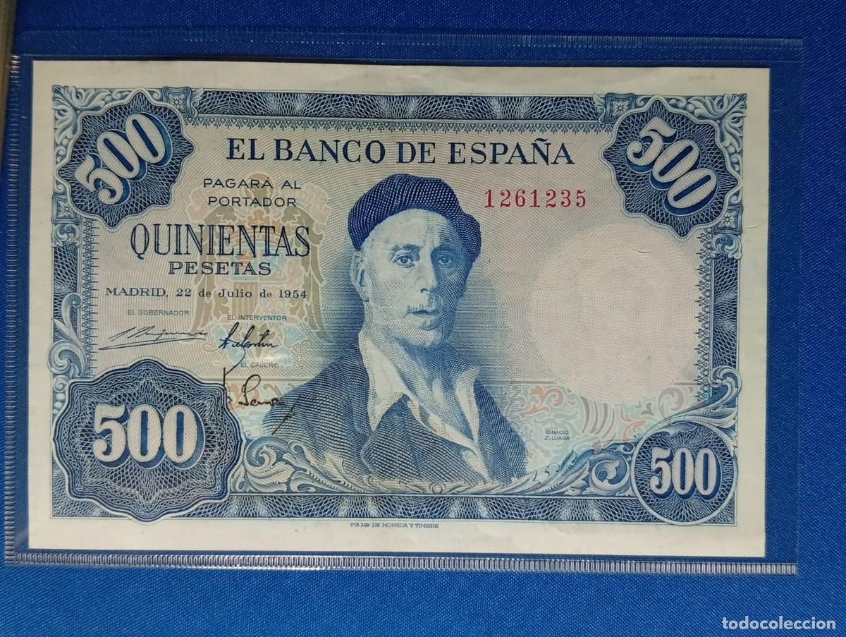 Billets espagnols: Billete de Espa&ntilde;a 500 ptas 1954 &rdquo;Sin Serie&rdquo;