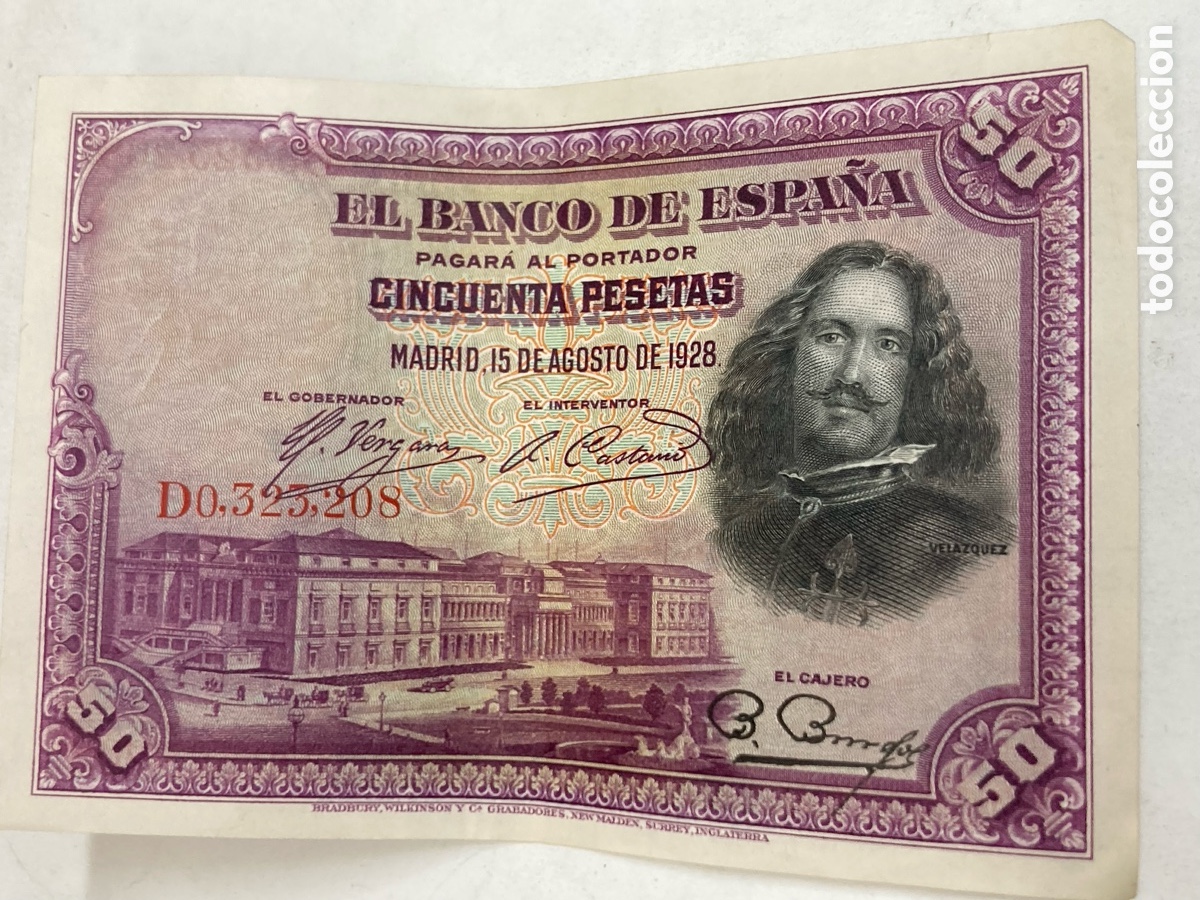 Billetes espa&ntilde;oles: Billete de 50 pesetas 1931