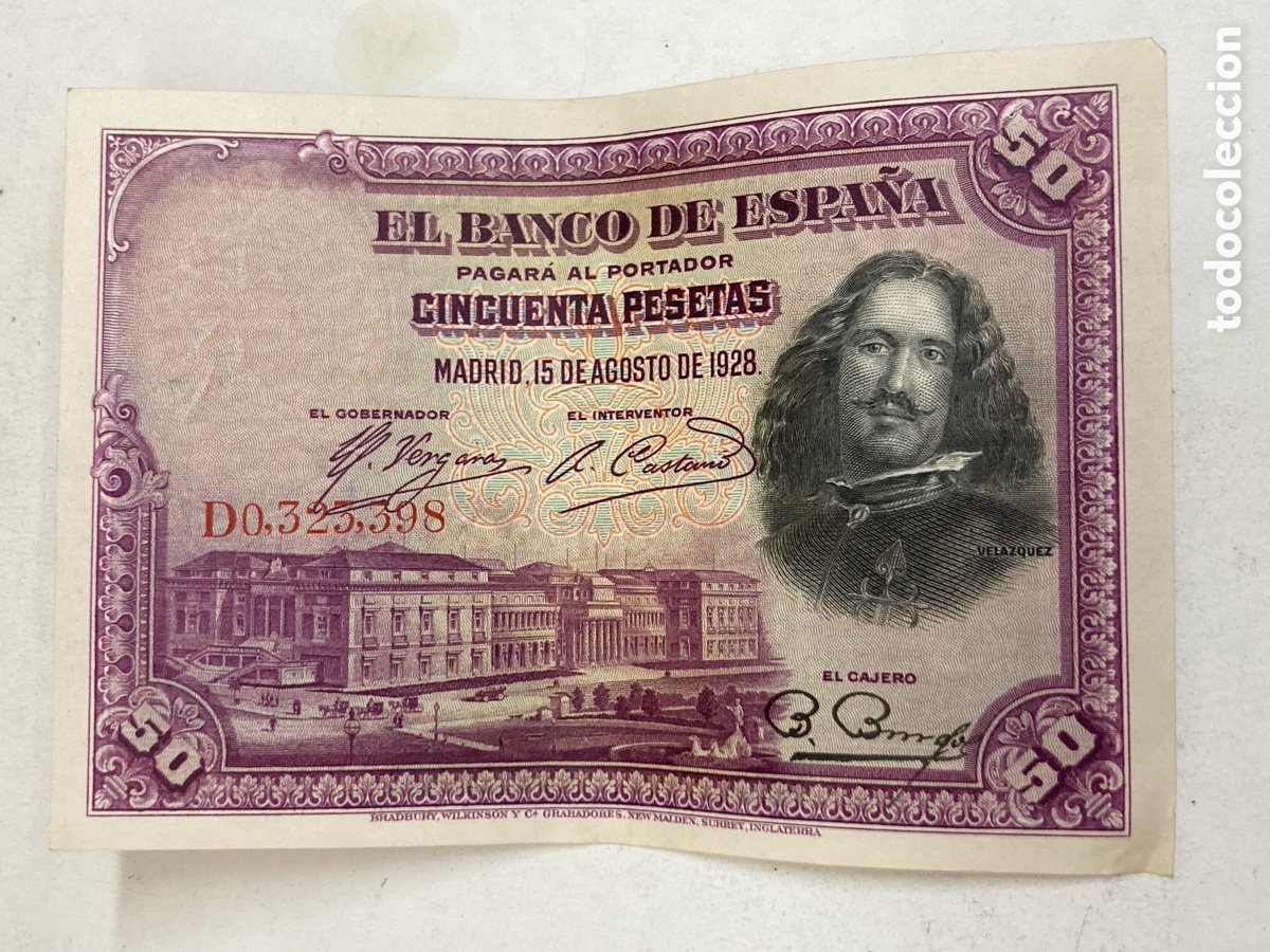 Billetes espa&ntilde;oles: Billete de 50 pesetas 1931