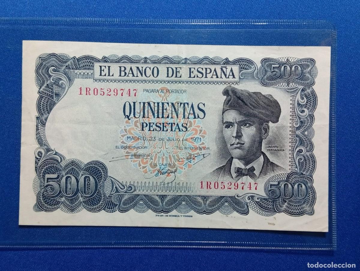 Banconote spagnole: Billete de 500 ptas 1971 Jacinto Verdaguer ( Espa&ntilde;a)