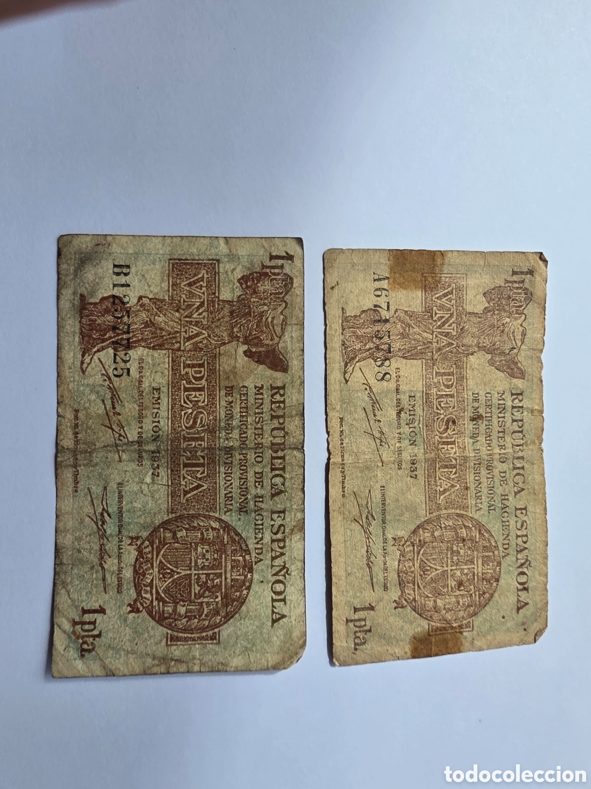 Billetes espa&ntilde;oles: BILLETES DE 1 PESETA