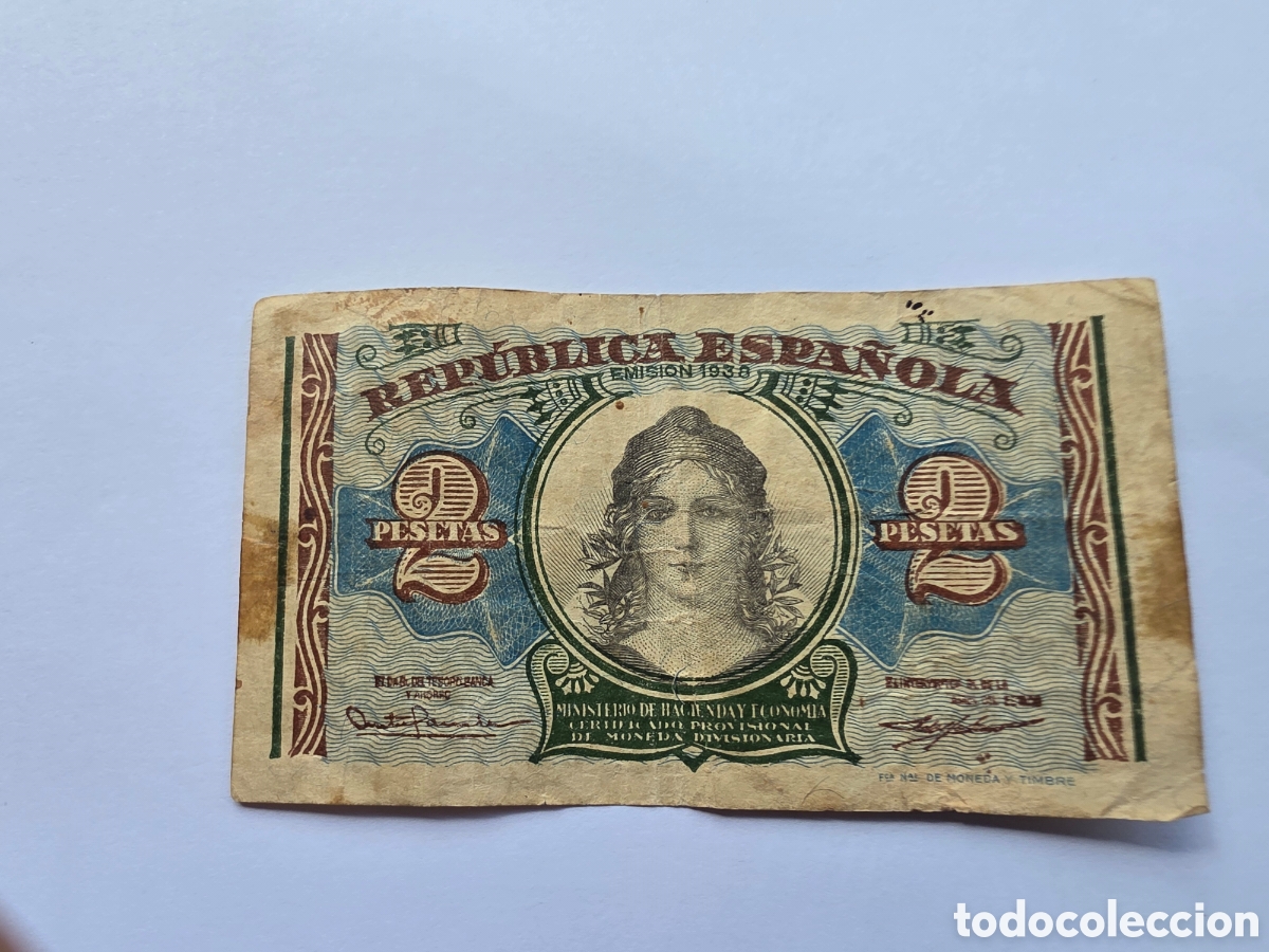 Billetes espa&ntilde;oles: BILLETE 2 PESETAS ESPA&Ntilde;A