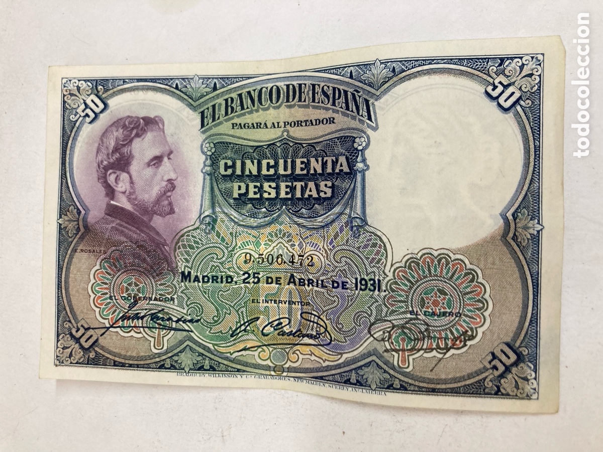 Billetes espa&ntilde;oles: Billete de 50 pesetas1931