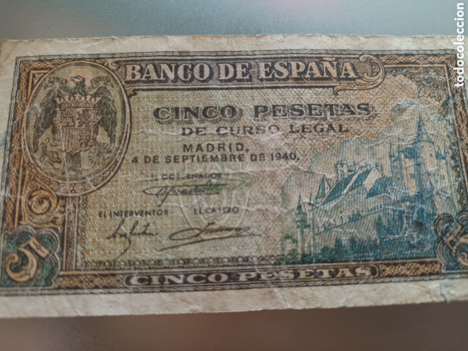 Billetes espa&ntilde;oles: BILLETE DE 2 PESETAS A&Ntilde;O 1940