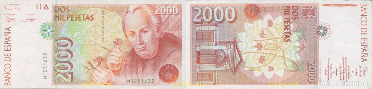 Spanische Banknoten: 681 ESPA&Ntilde;A 1992 2000 Pesetas Estado espa&ntilde;ol 24 de abril de 1992