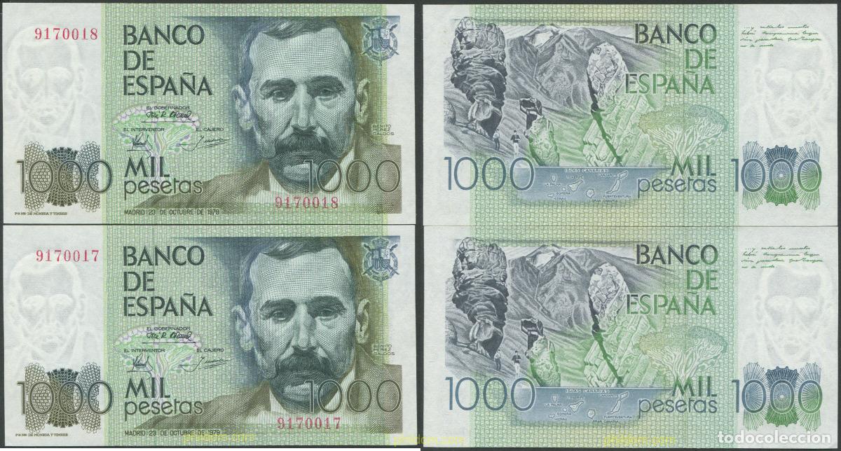 Billetes espa&ntilde;oles: 8149 ESPA&Ntilde;A 1979 1000 Pesetas 23 de octubre de 1979 - Benito Perez Galdos