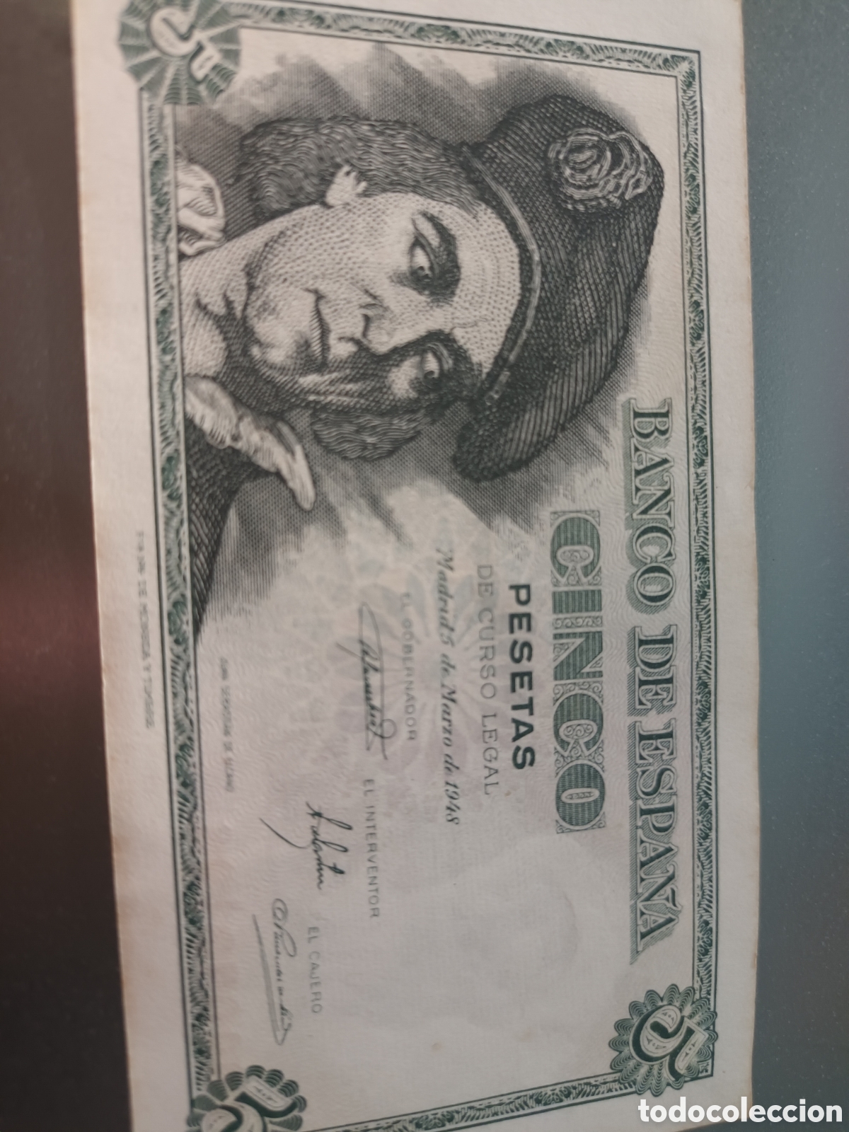 Billetes espa&ntilde;oles: BILLETE DE 5 PESETAS DE MARZO DE 1948 SIN CIRCULAR