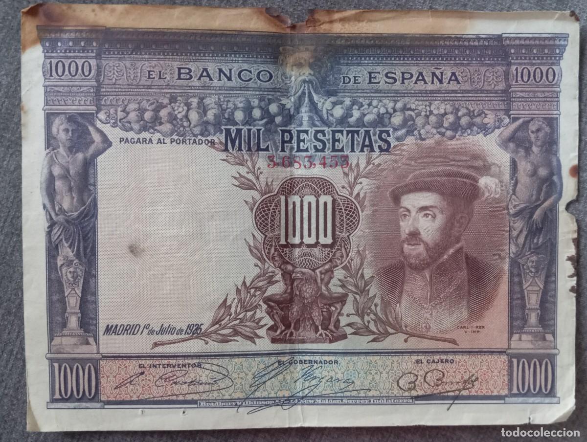 Spanish Banknotes: 1000 pesetas 1925 sin serie
