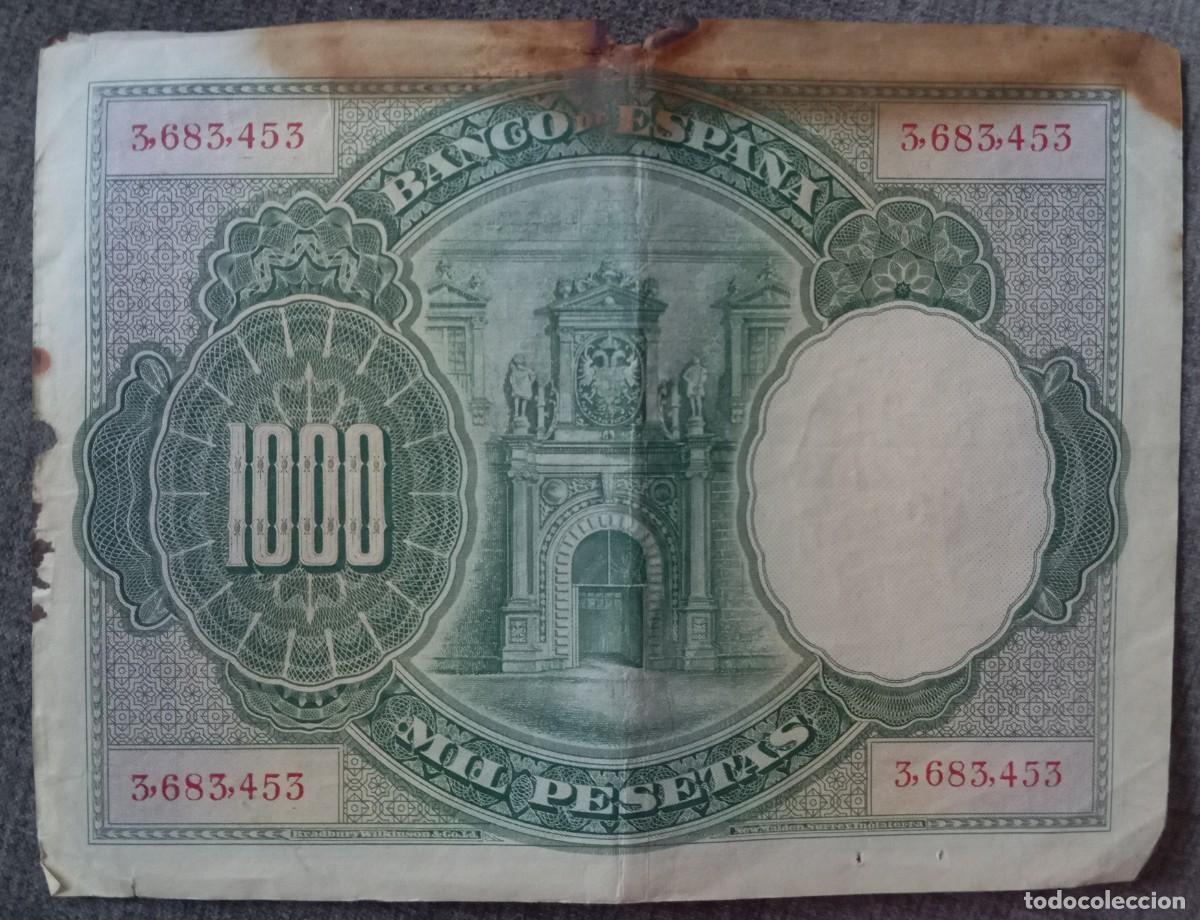 Billetes espa&ntilde;oles: 1000 pesetas 1925 sin serie - Foto 2