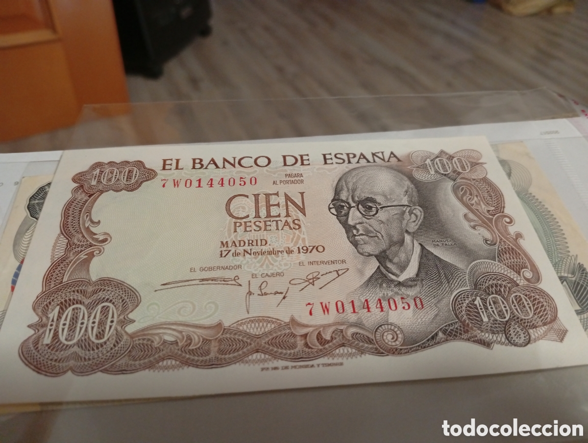 Billetes espa&ntilde;oles: Billete espa&ntilde;ol 7W0144050 Madrid 17/11/1970