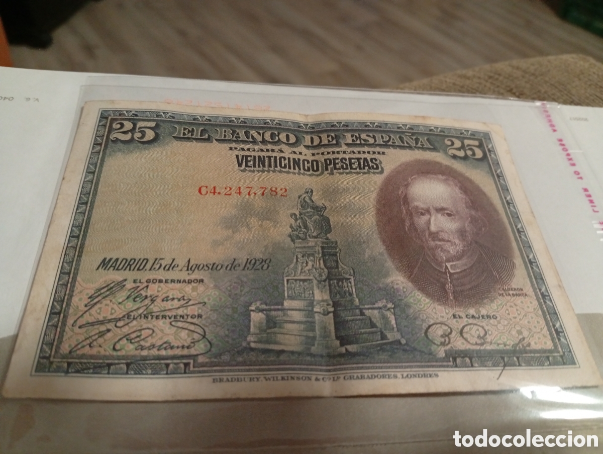 Billetes espa&ntilde;oles: Billete espa&ntilde;ol C4.247.782 Madrid 15/08/1939
