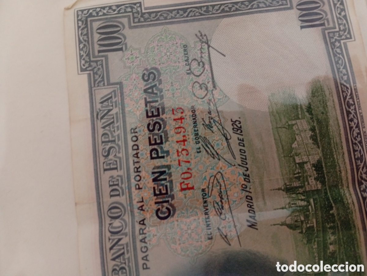 Billetes espa&ntilde;oles: Billete espa&ntilde;ol buen estado